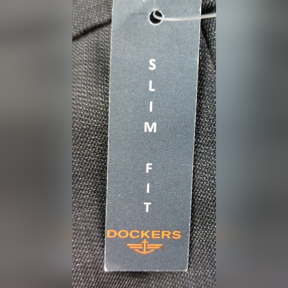 Dockers Pants Mens Size 36x32 Dark Gray Flat Front Slim Fit Pockets NWT $60.00 - Picture 10 of 10